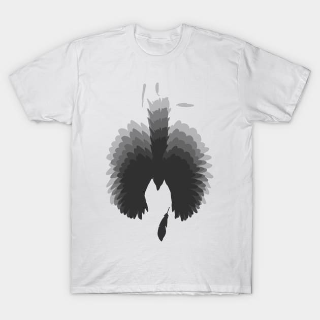 Dead Bird (dark) T-Shirt by deathpositive